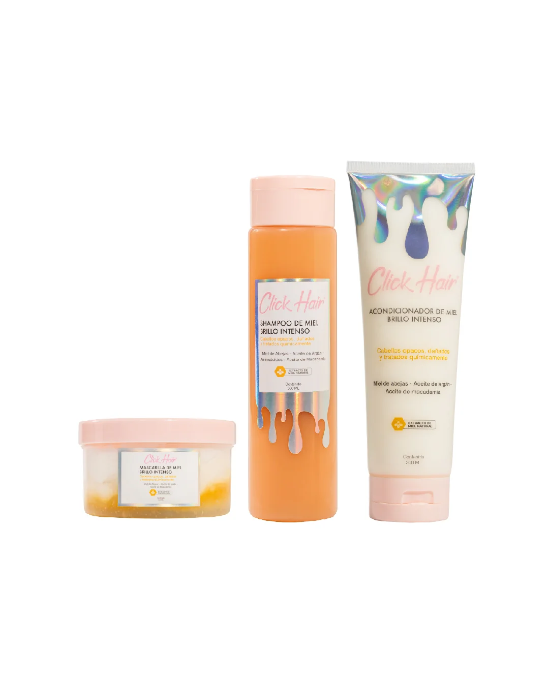 Kit miel brillo intenso Click hair
