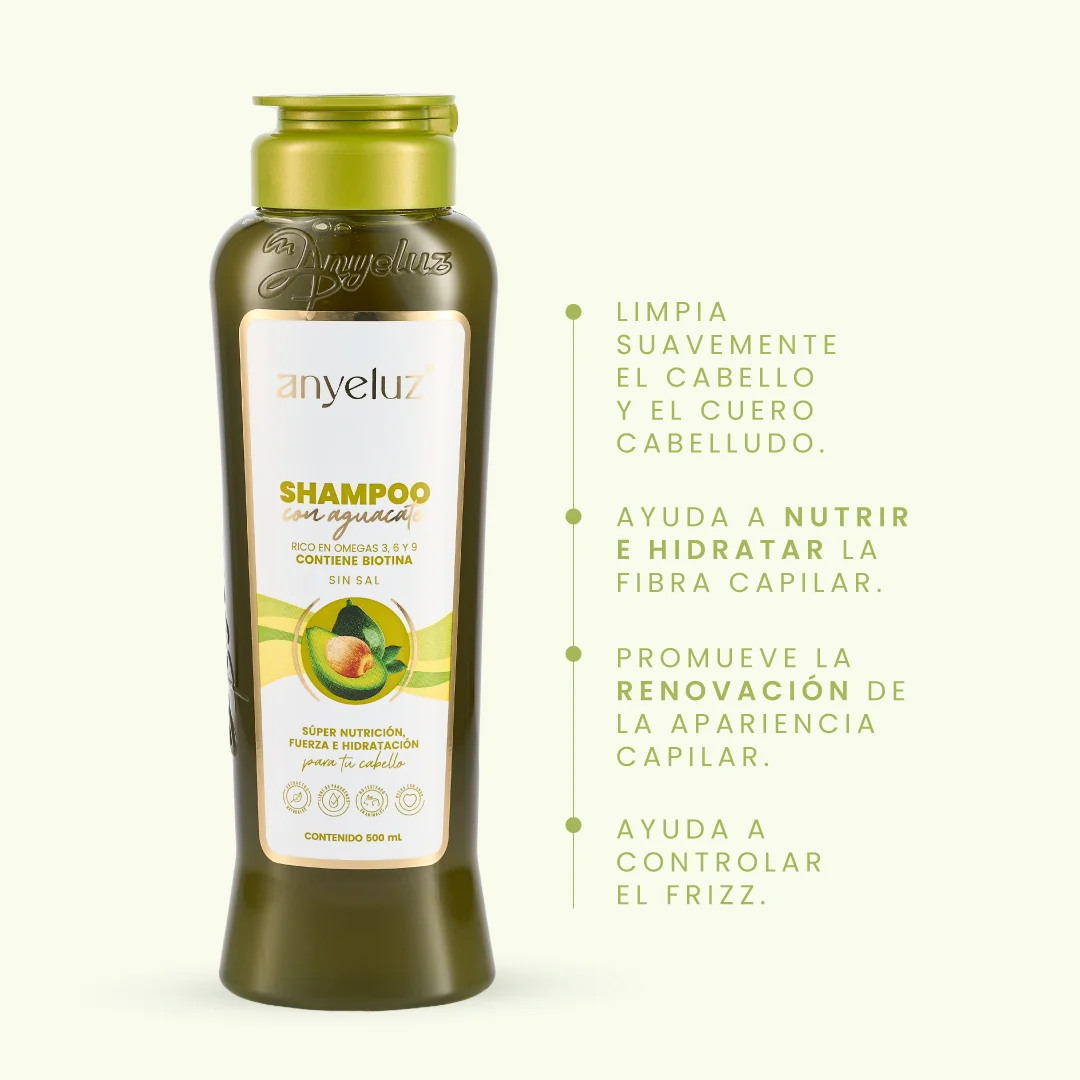 SHAMPOO CON AGUACATE ANYELUZ - Imagen 2